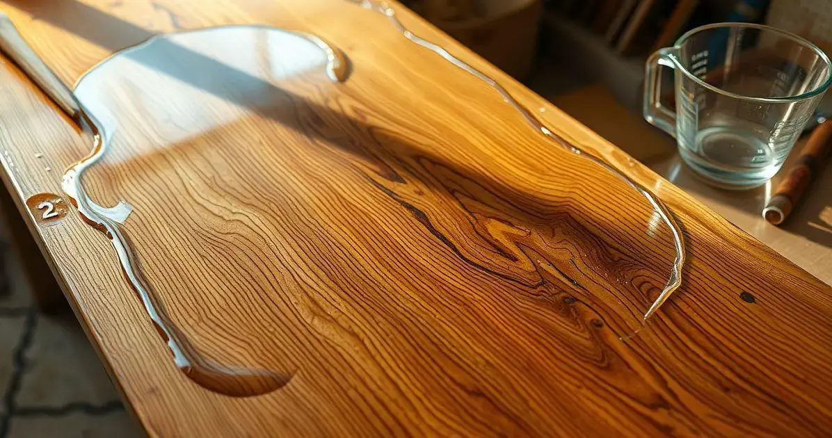 Como aplicar resina 2001 em mesa de madeira