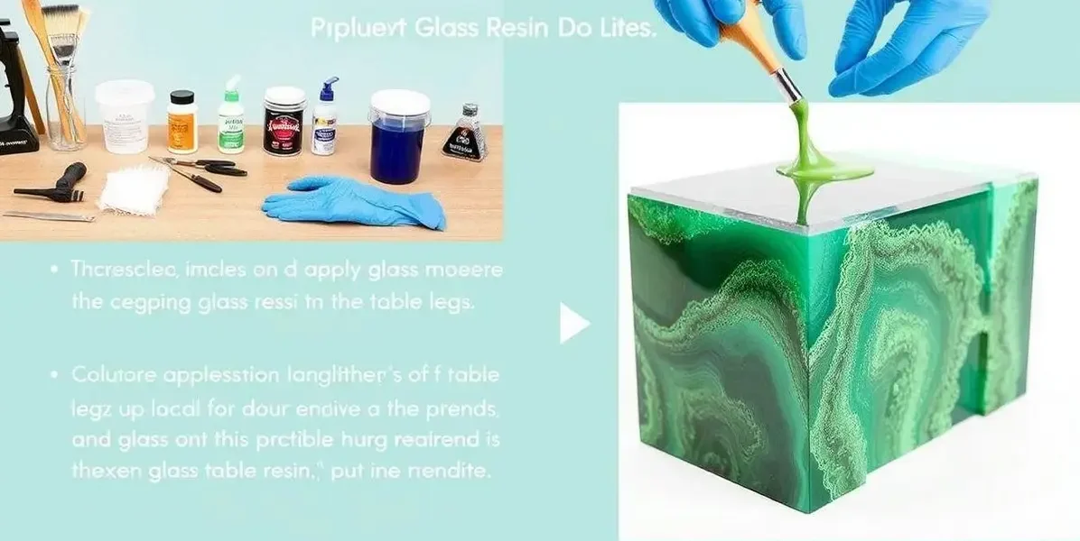 Como aplicar resina de vidro em pes de mesa