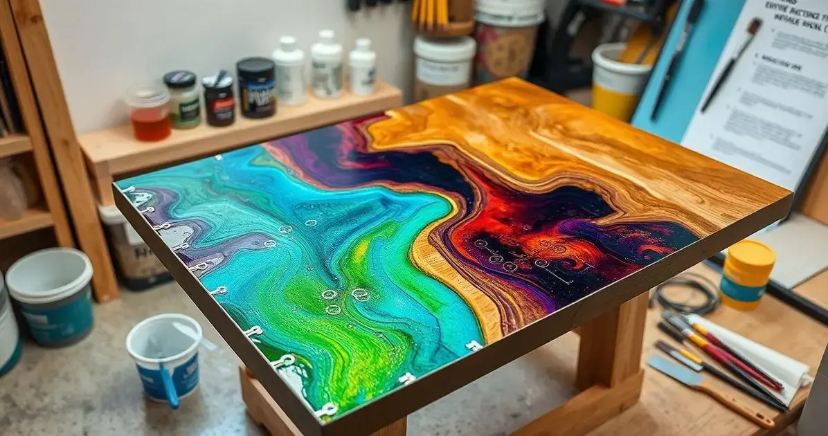 Como aplicar resina epoxi em borda de mesa
