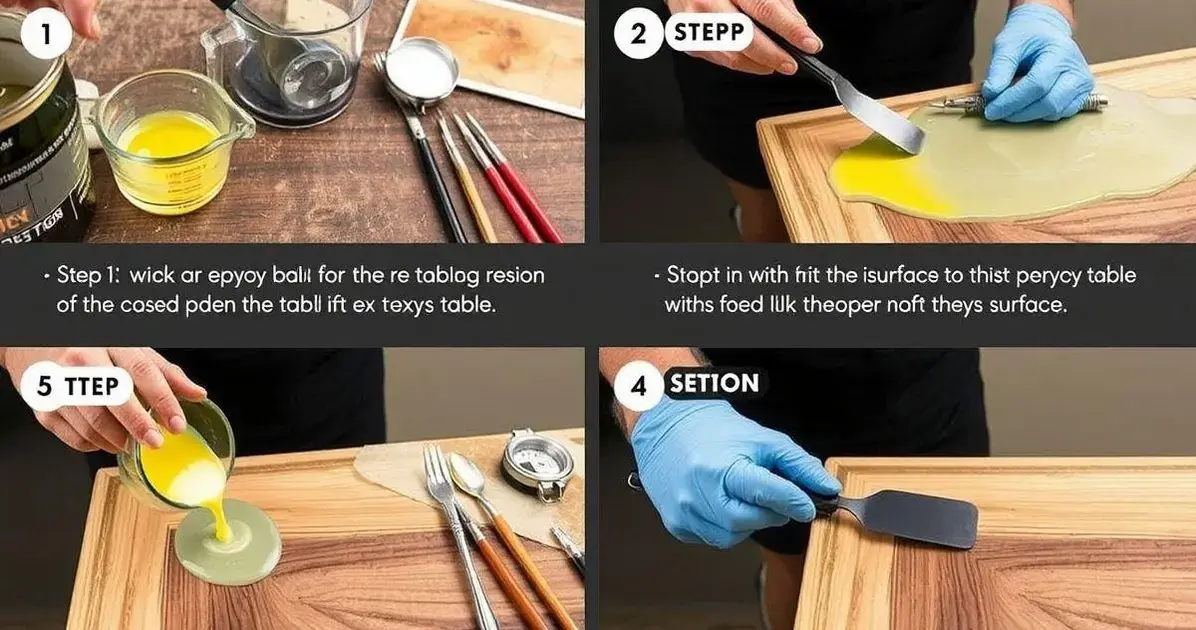 Como aplicar resina epoxi em borda de mesa