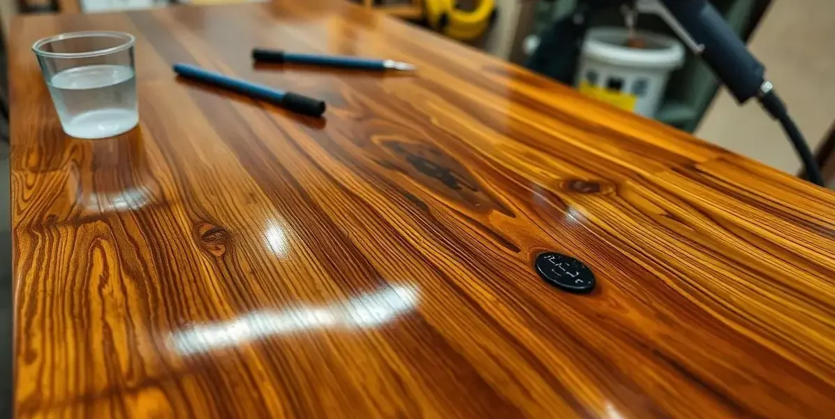 Como aplicar resina epoxi em tampo de mesa