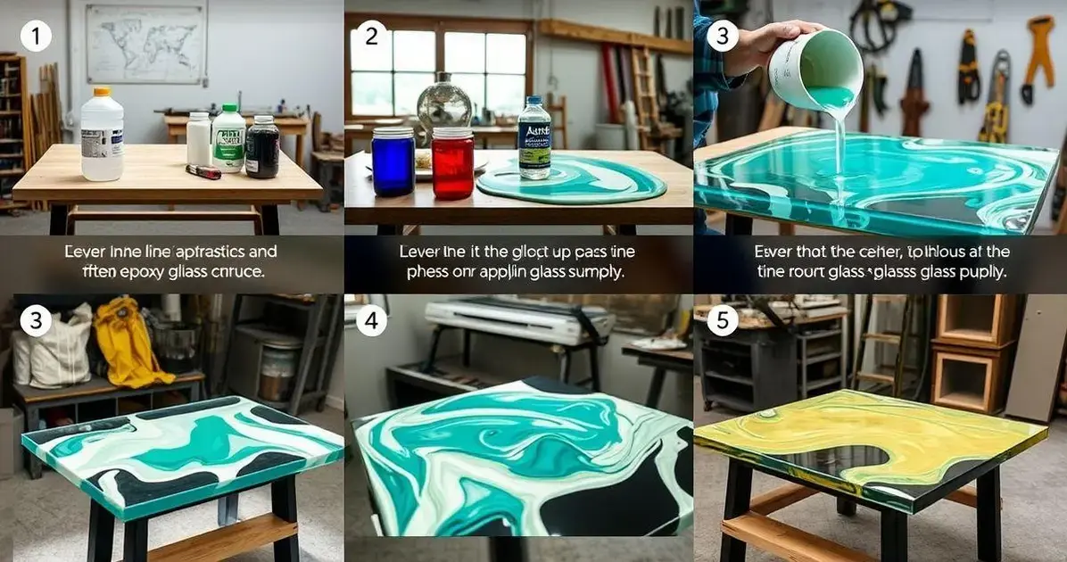 Como aplicar resina epoxi na mesa de vidro Como aplicar resina epoxi na mesa de vidro