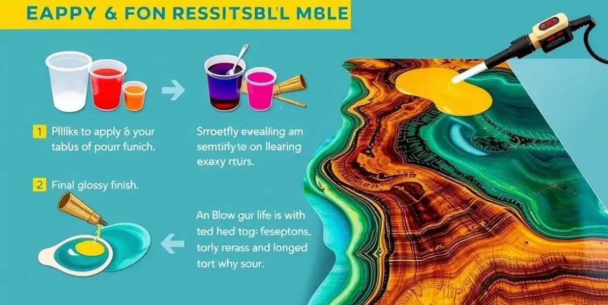 Como aplicar resina epoxi no tampo de mesa