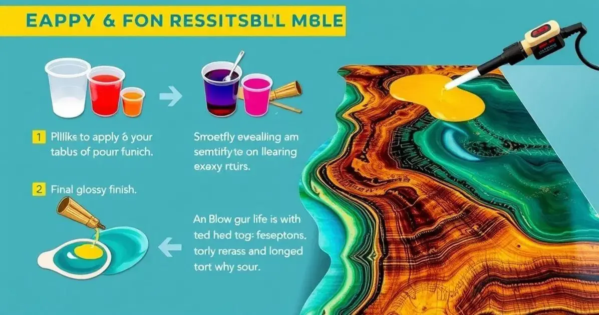 Como aplicar resina epoxi no tampo de mesa