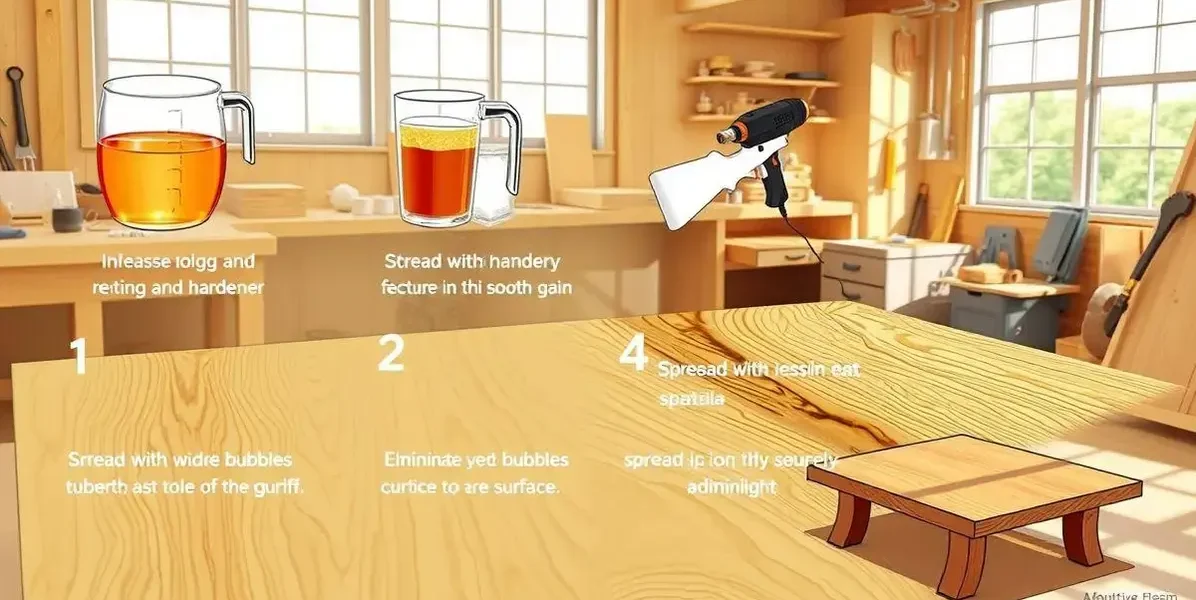 Como aplicar resina epóxi em tampo de mesa