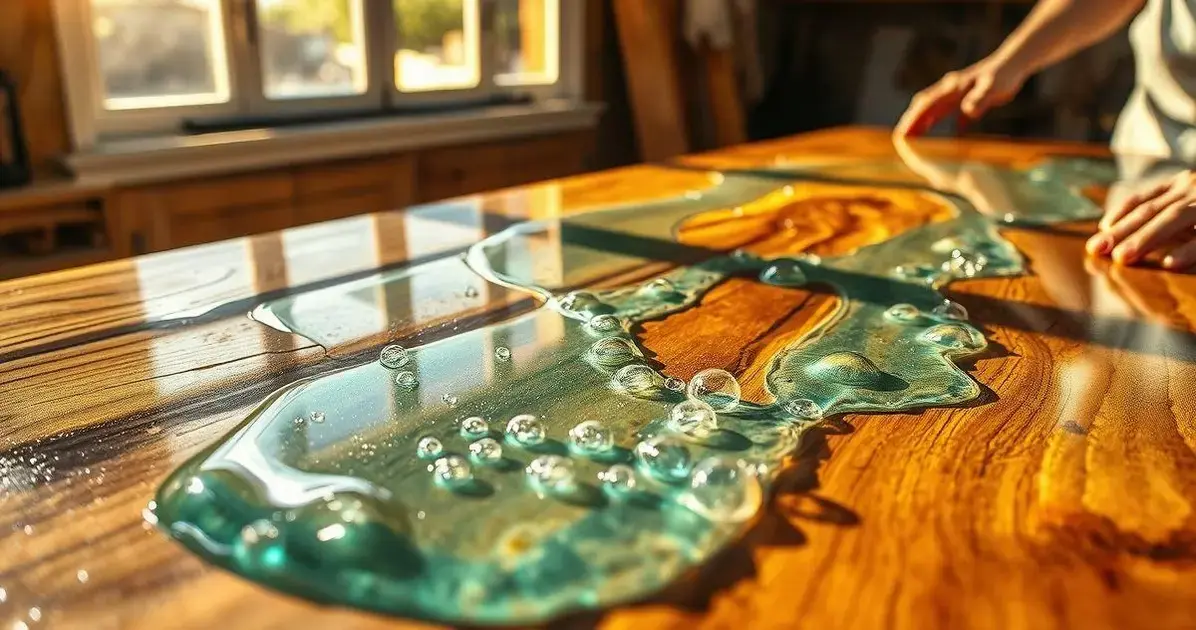 Como aplicar resina hidronorte em tampo de mesa