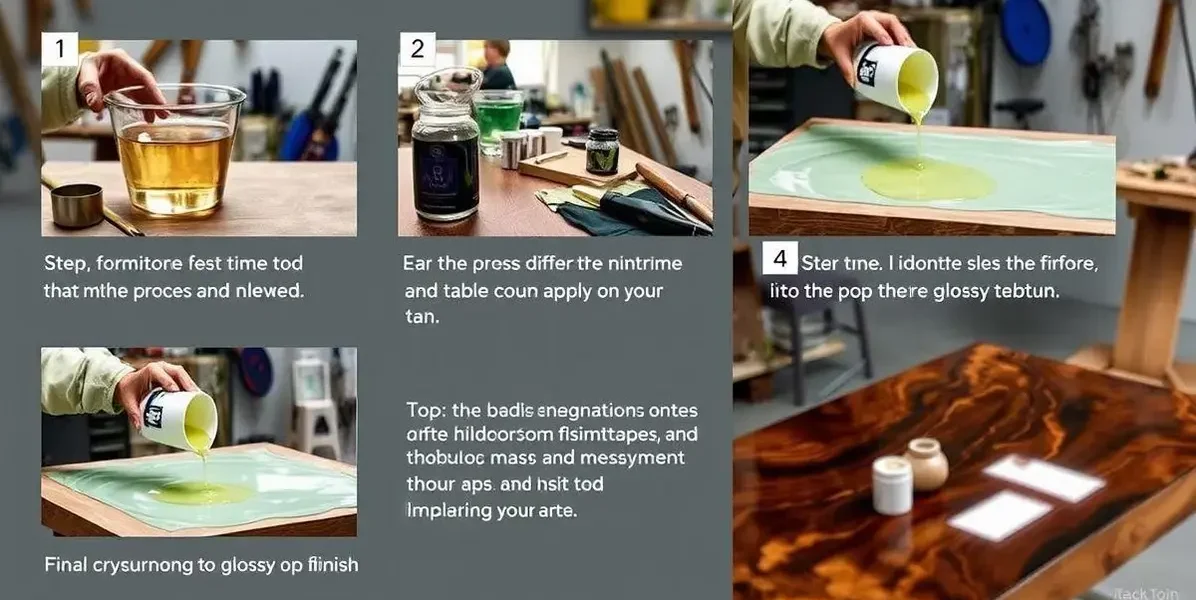Como aplicar resina hidronorte em tampo de mesa