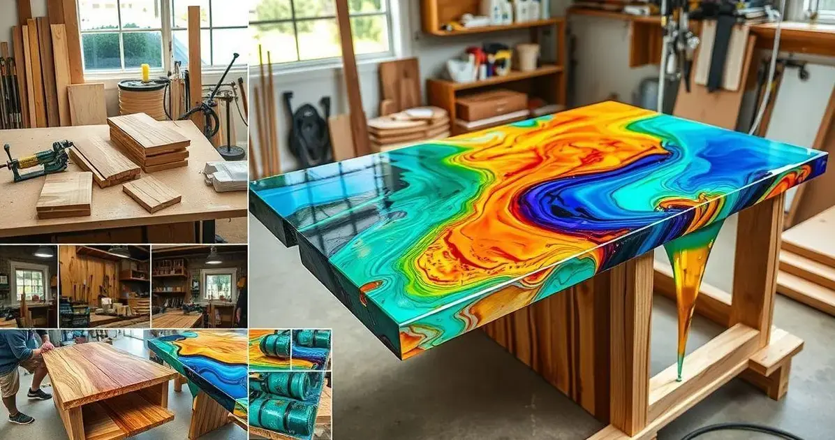Como aprender a fazer mesa de resina e madeira