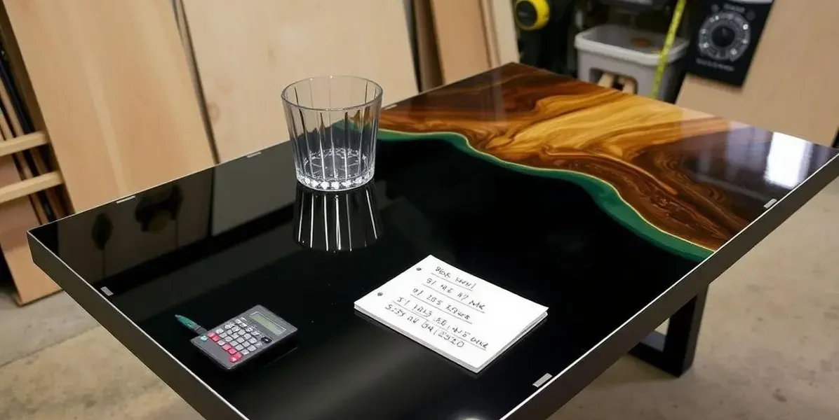 Como calcular quantidade de resina para mesa de jantar