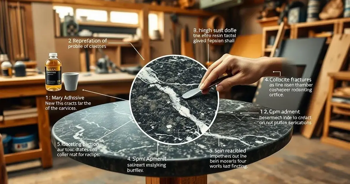 Como colar trincos na mesa de marmore de resina Como colar trincos na mesa de marmore de resina