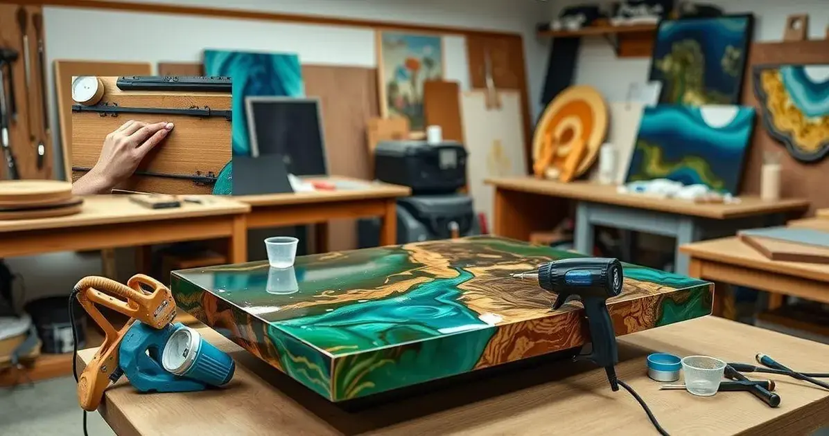 Como colar uma mesa de resina