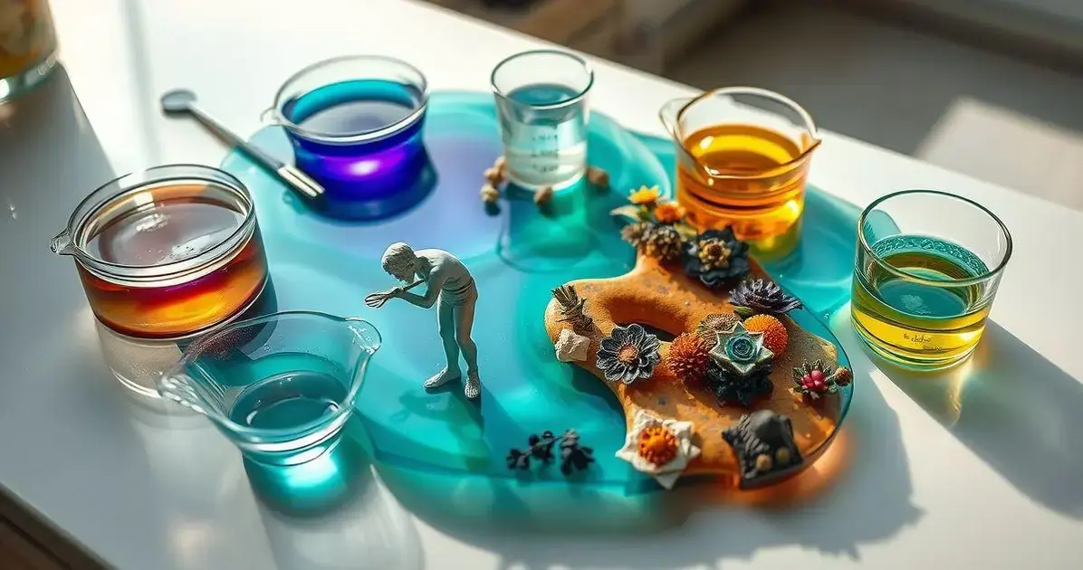 Como colocar uma figura na tampa de mesa de resina Como colocar uma figura na tampa de mesa de resina