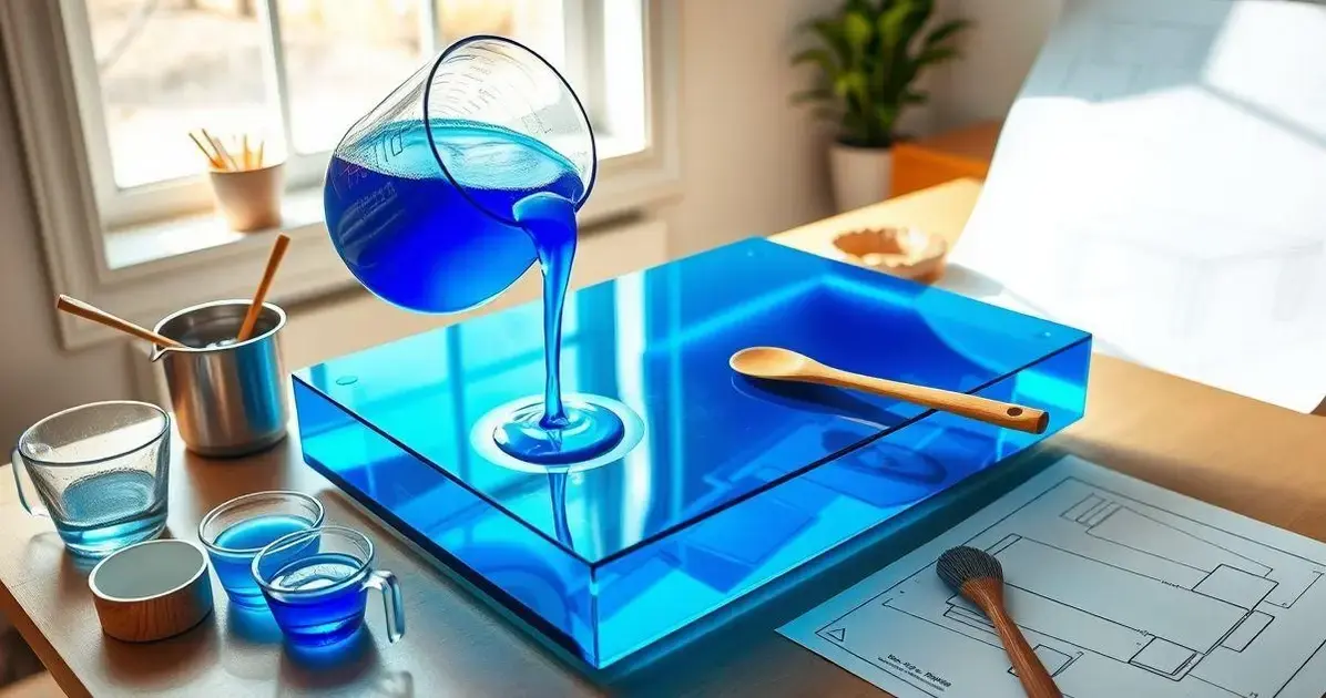Como comprar resina azul liquida para fazer mesa de vidro