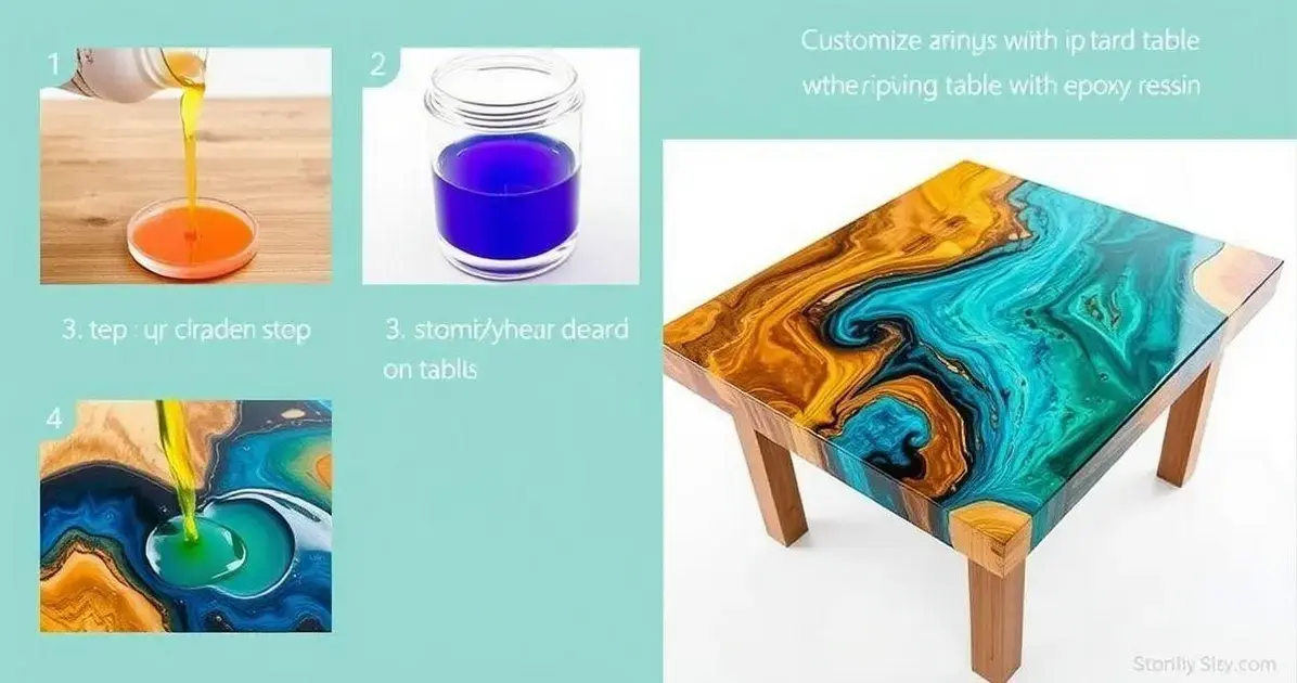 Como customizar mesa de madeira com resina epox Como customizar mesa de madeira com resina epox