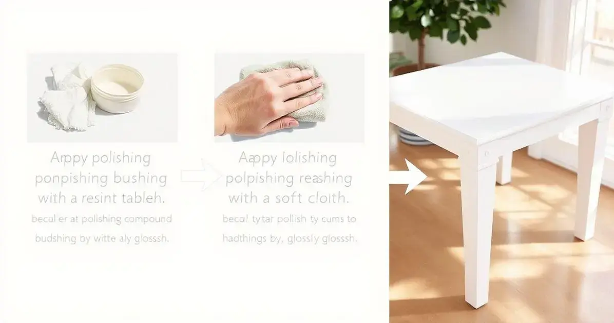 Como dar brilho em mesa de resina branca