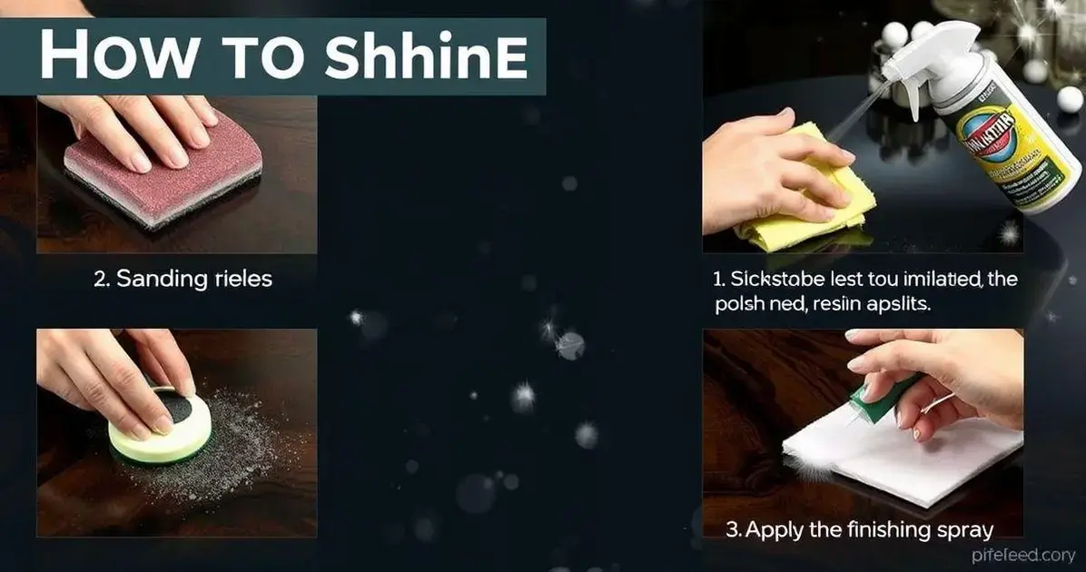 Como dar brilho na mesa de resina