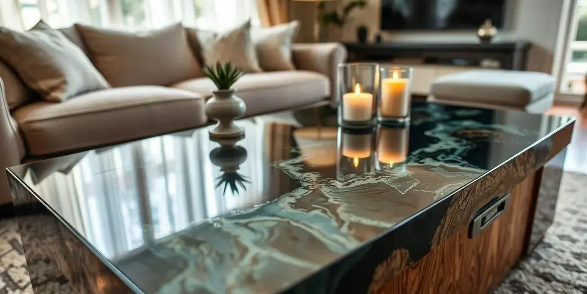 Como dar brilho na mesa de resina