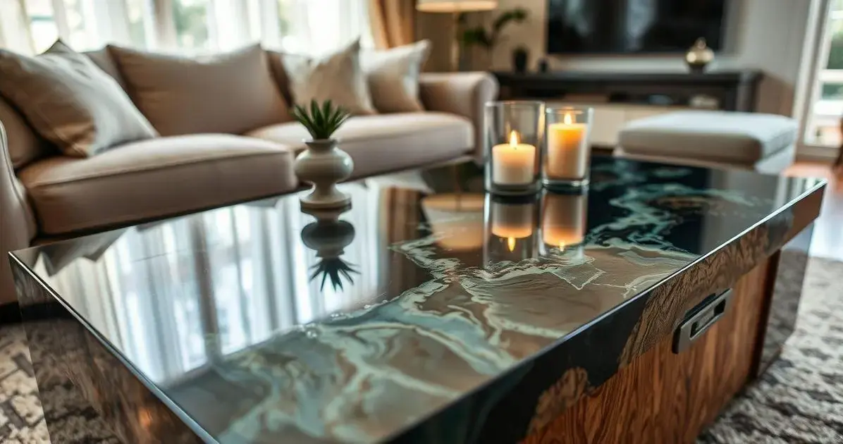 Como dar brilho na mesa de resina