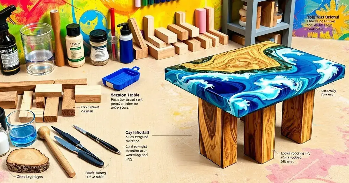 Como fabricar mesa de resina