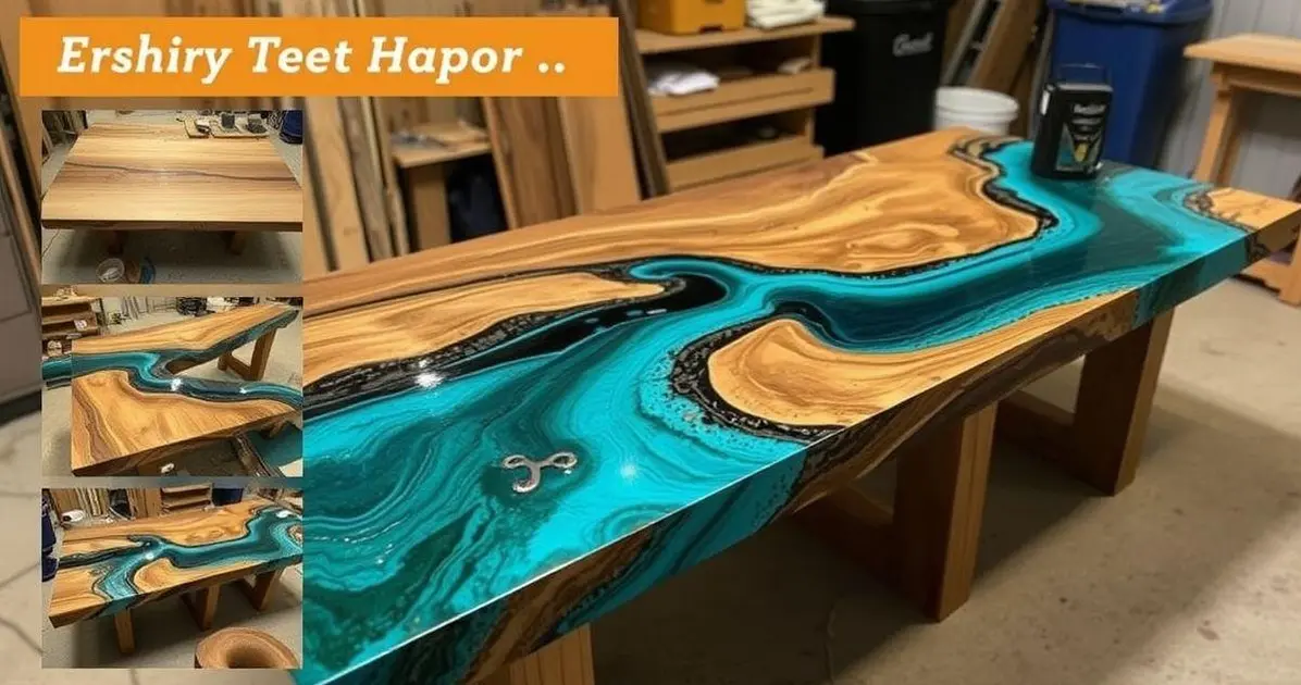 Como fabricar mesa de resina