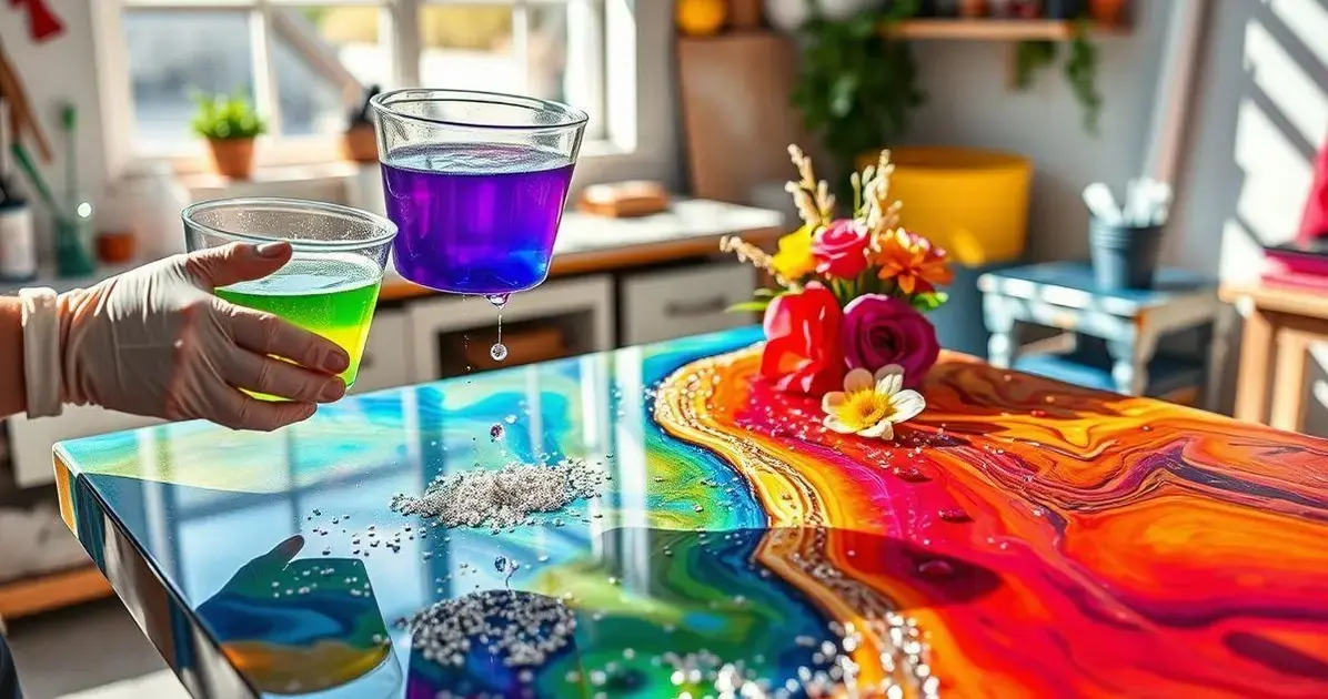 Como fabricar mesas de resinas para festas