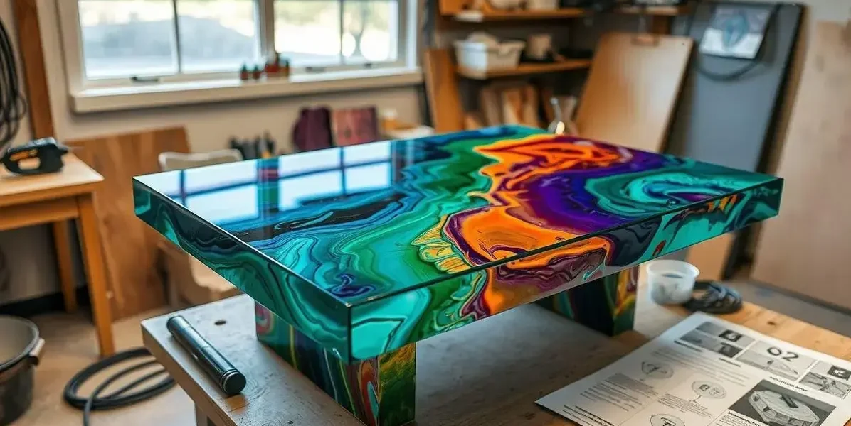 Como faser mesa de resina