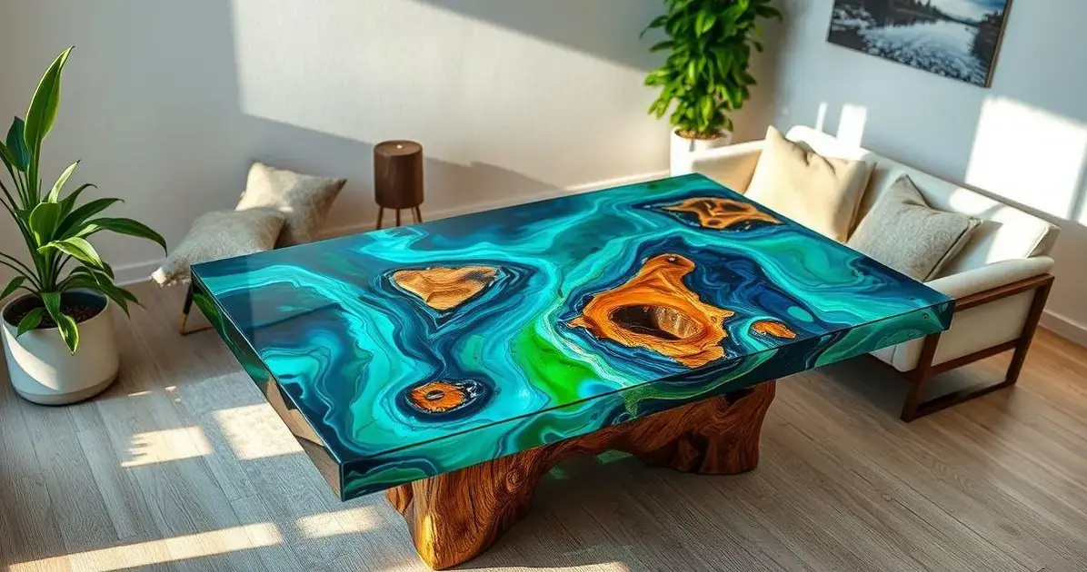 Como faz mesa de resina