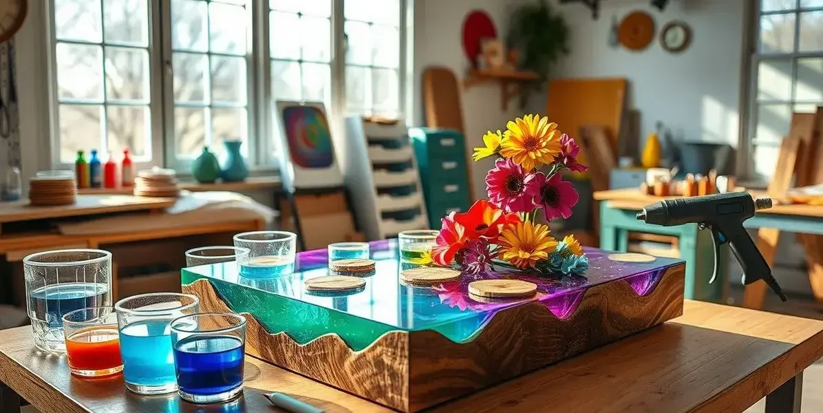 Como faz mesa de resina