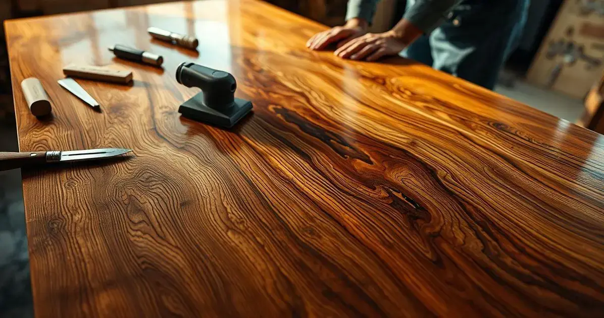 Como faz mesa de resina e madeira