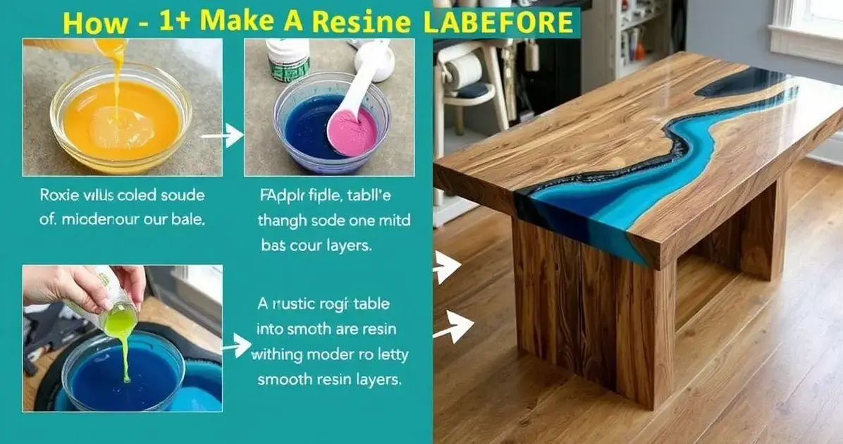 Como fazer base de resina em uma mesa