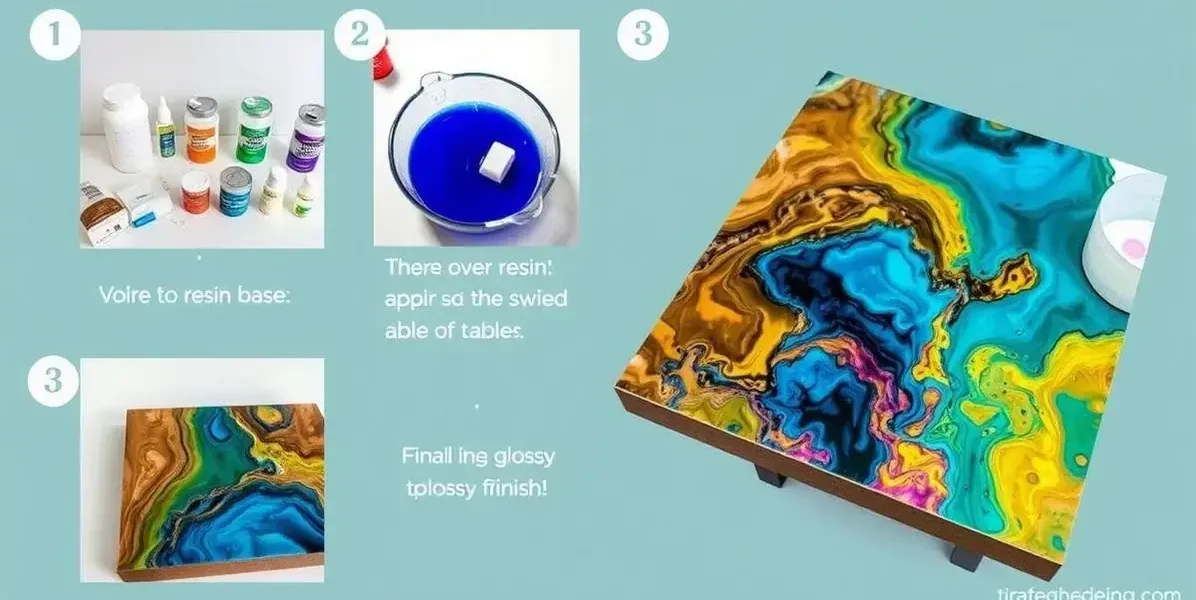 Como fazer base de resina em uma mesa