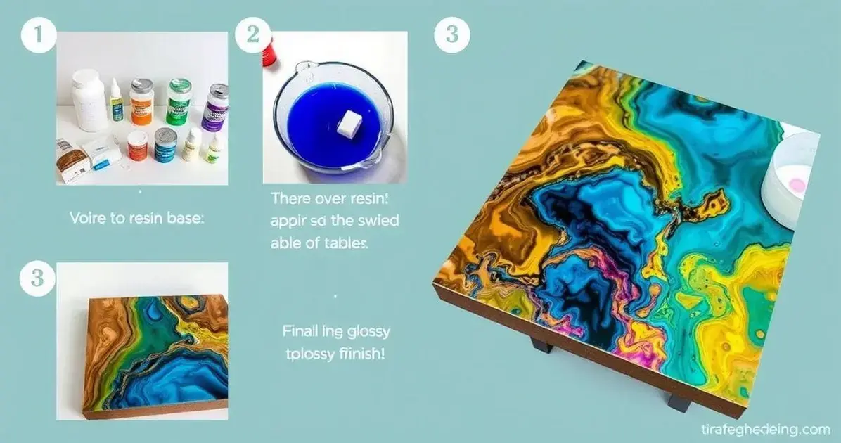 Como fazer base de resina em uma mesa