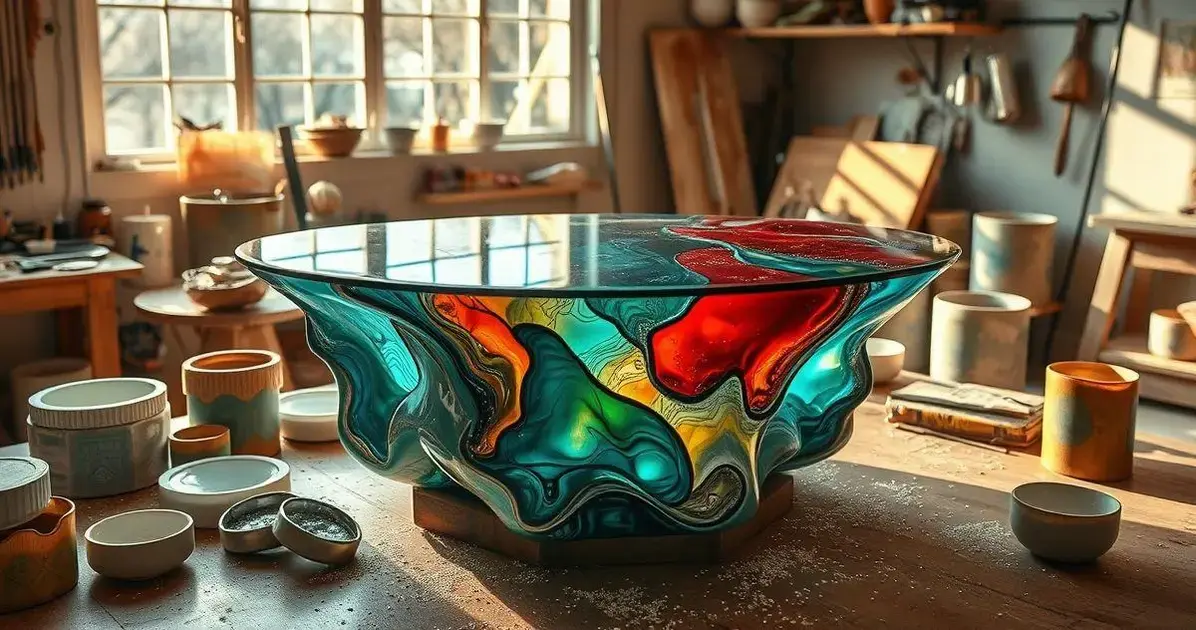 Como fazer forma de mesa de resina