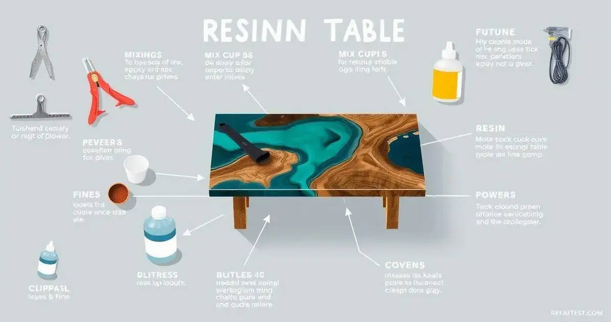 Como fazer forma de mesa de resina epoxi