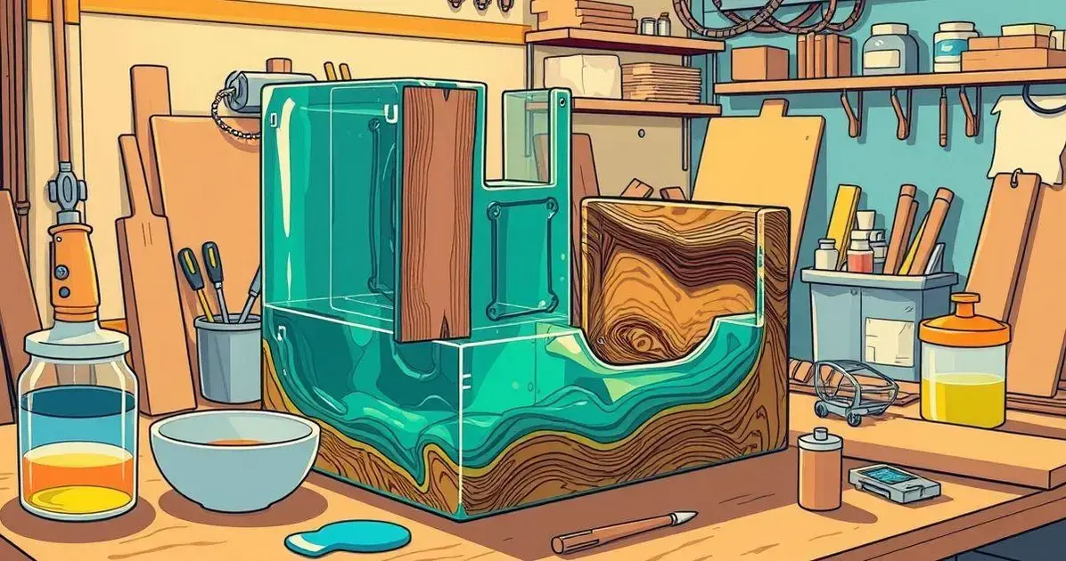 Como fazer forma para mesa de resina e madeira