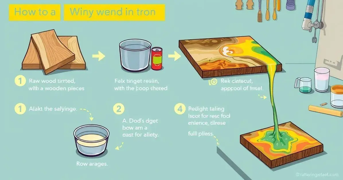 Como fazer mesa de amdeira com resina