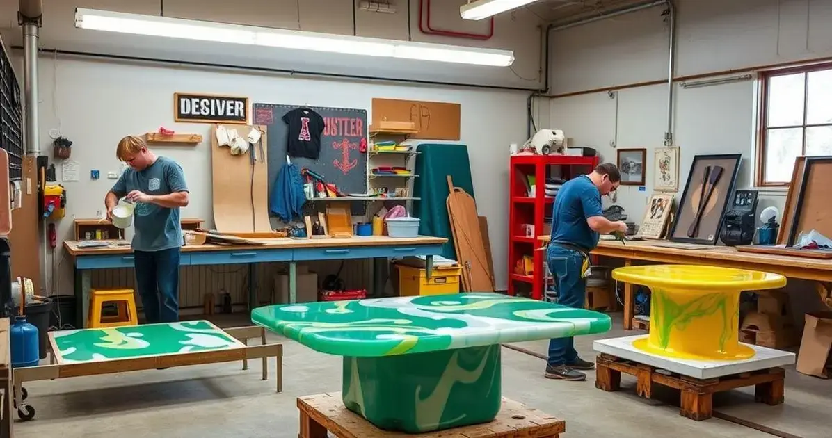 Como fazer mesa de fibra com resina