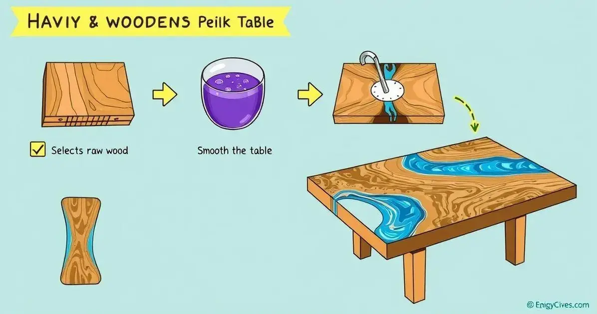 Como fazer mesa de madeira co resina epox Como fazer mesa de madeira co resina epox