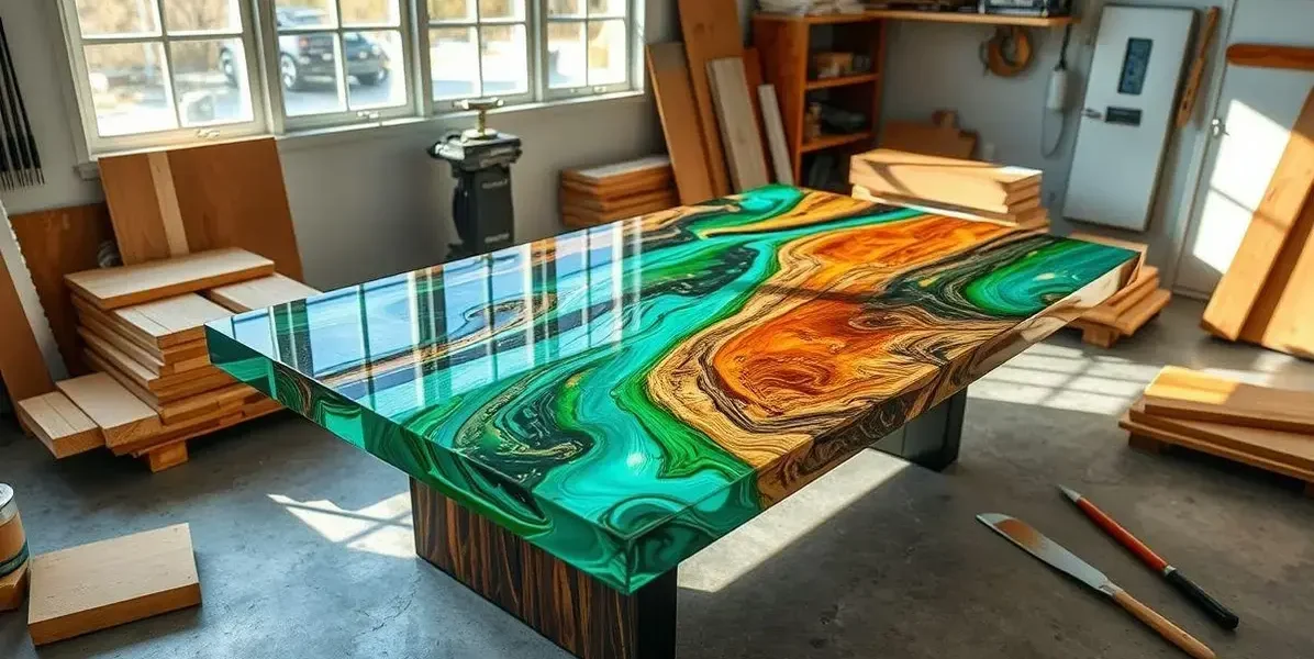 Como fazer mesa de resina e adeira