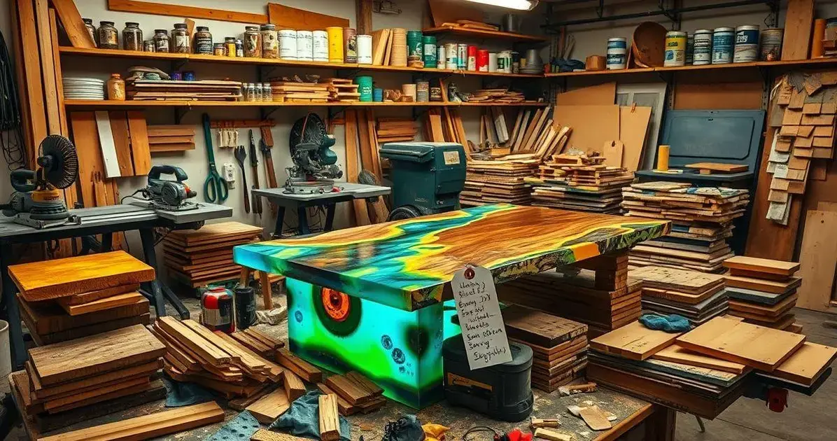 Como fazer mesa de resina e madeira materiais e preço
