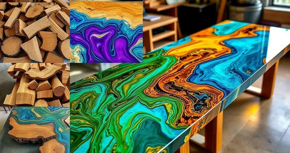 Como fazer mesa de resina e madeira materiais e preço