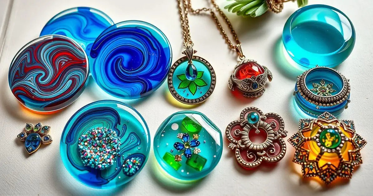 artesanato com resina epóxi