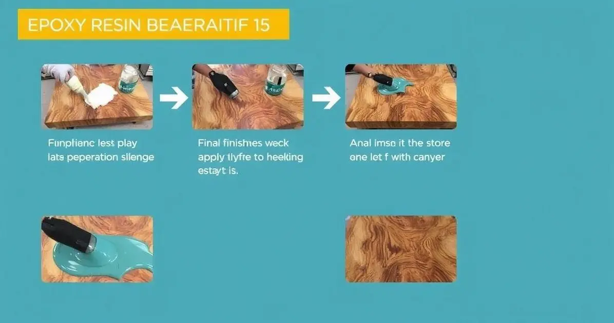 como aplicar resina em madeira