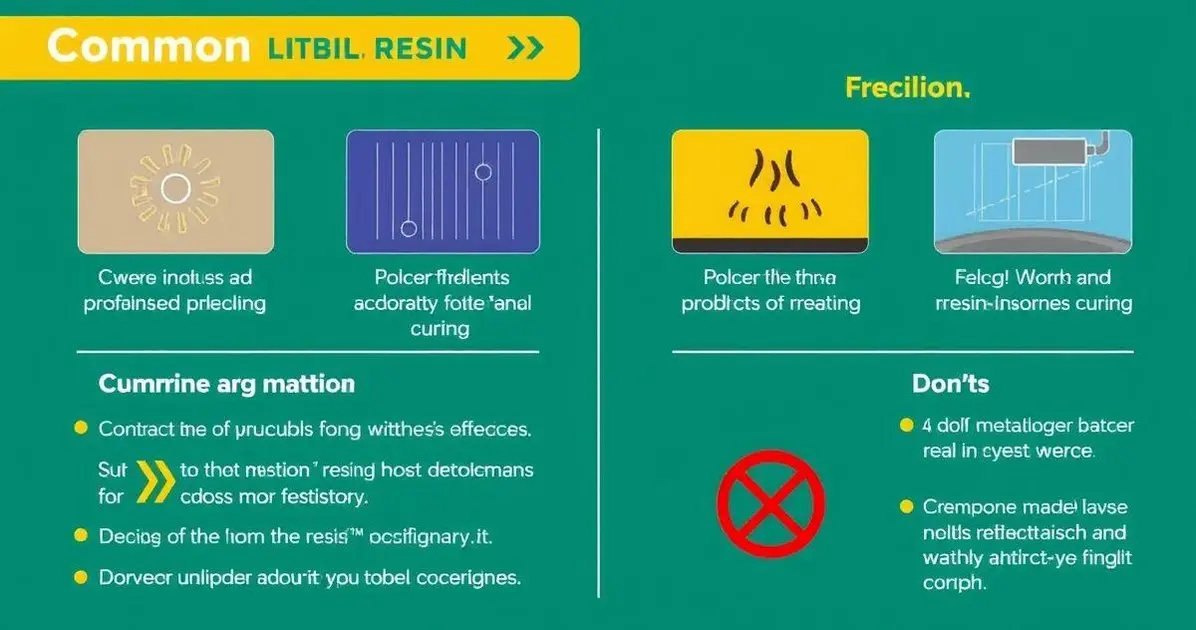 o que fazer quando a resina não endurece