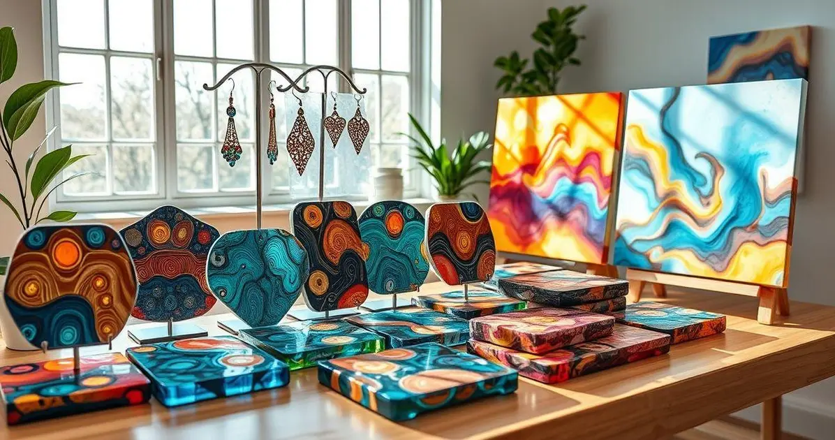 resina no seu artesanato