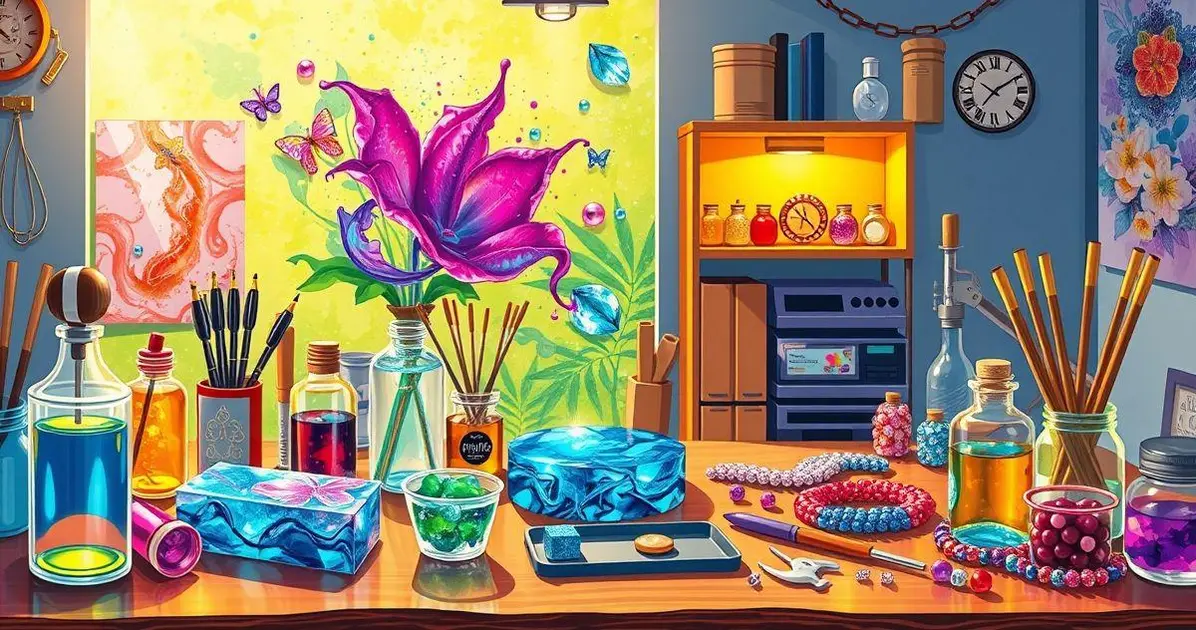 resina no seu artesanato