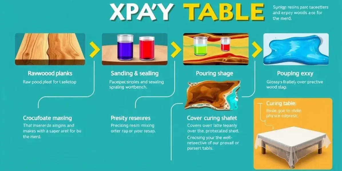 Como fazer mesa de resina epoxy