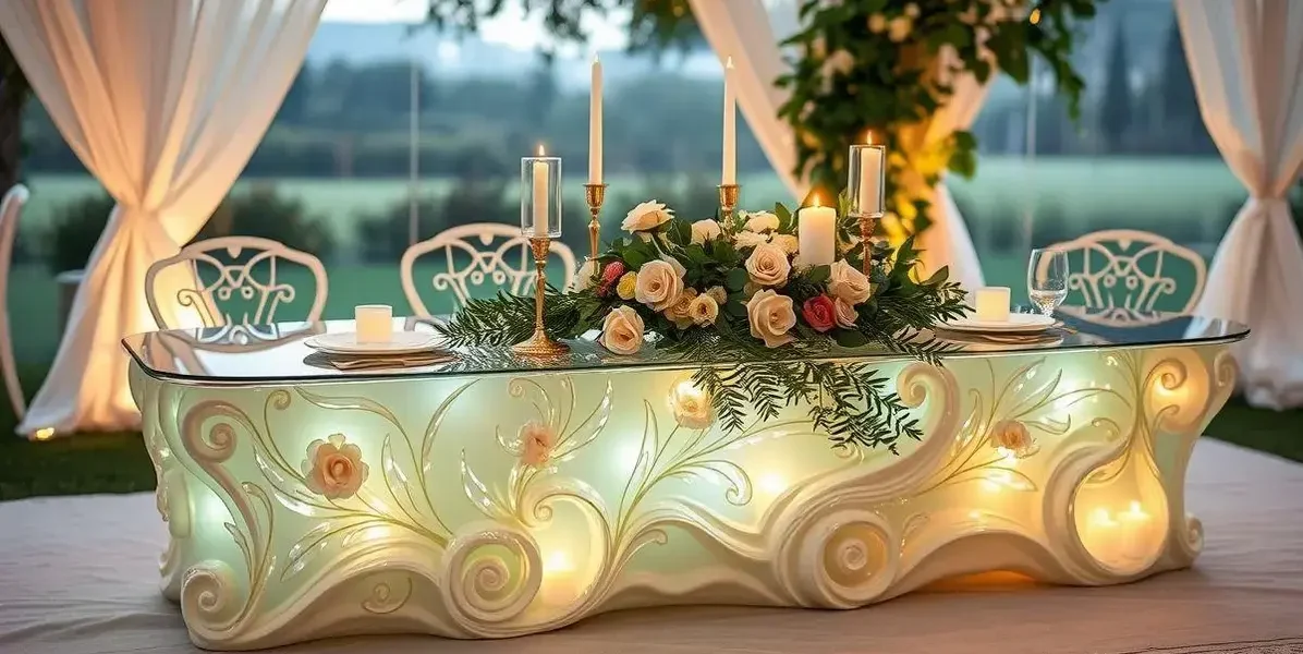 Como fazer mesa de resina para casamento