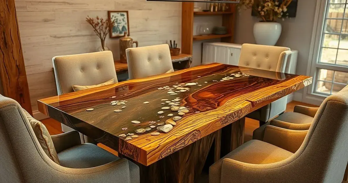 Como fazer mesa de resina rustica