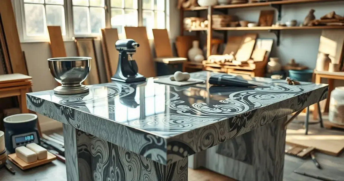 Como fazer mesas com resina de porcelanato Como fazer mesas com resina de porcelanato